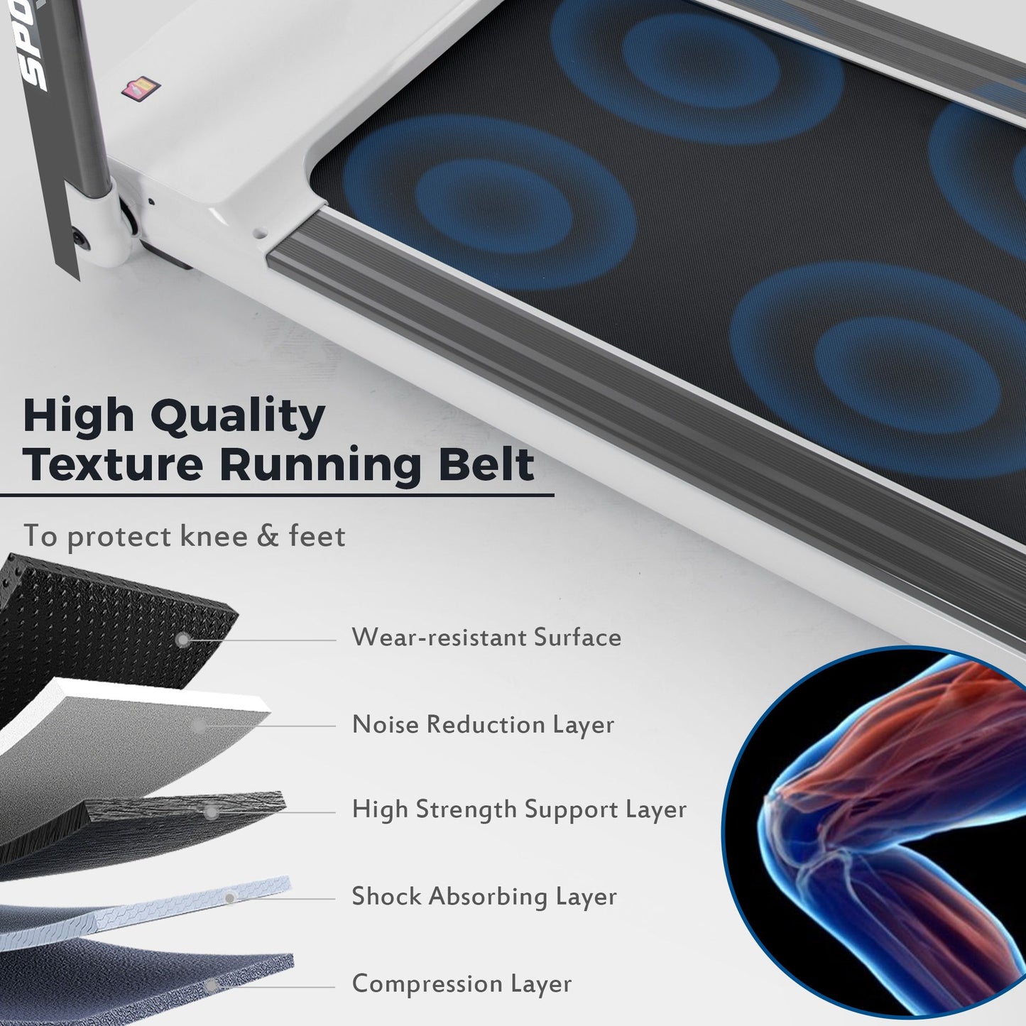 Portable Compact Treadmill;Electric Motorized 3.5HP;14KM/H;Medium Running Machine Motorised Gym 330lbs;Foldable for Home Gym Fitness Workout Jogging Walking;Bluetooth Speaker APP FITIME